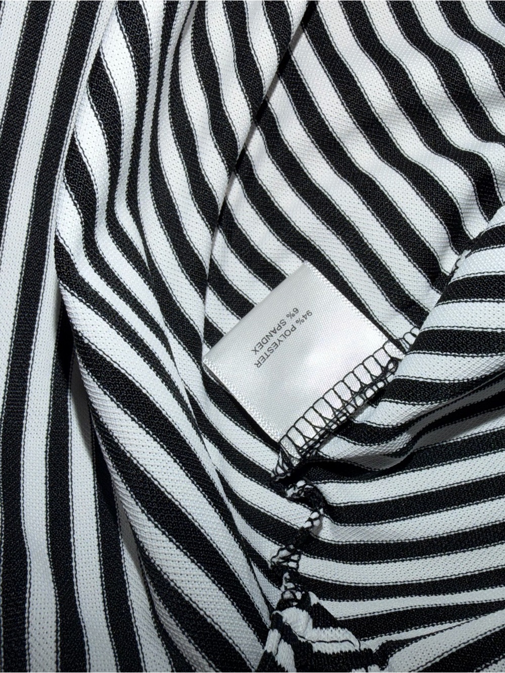 Peter Millar Performance Mesh Polo Black and White Stripe Texas Longhorn Large - Picture 5 of 5